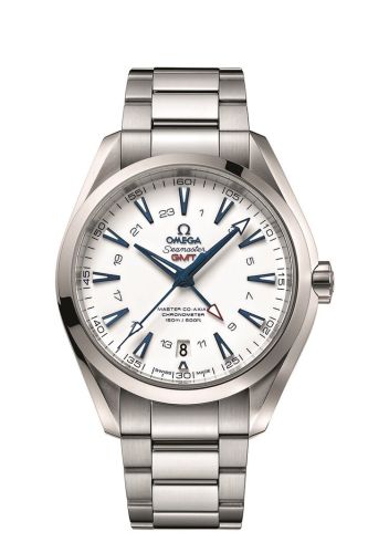 Omega Seamaster Aqua Terra 150M Co-Axial 43 GMT Titanium / White / Bracelet / GoodPlanet